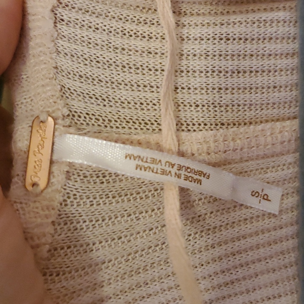 Free People Cozy With You Wrap Sweater in Champagne Toast, Size S NWT'S - Picture 6 of 10